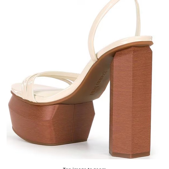 Gianni Bini White Strappy Heels - Picture 3 of 5